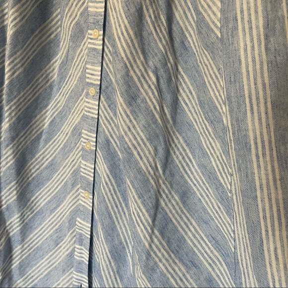 NWT Loft Women’s LOFT beach striped button down midi dress size small - Picture 6 of 10